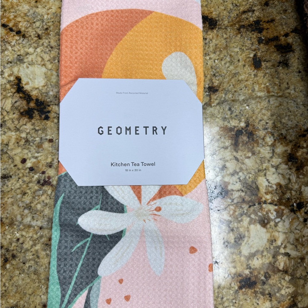 Geometry Multicolor Kitchen Tea Towel
